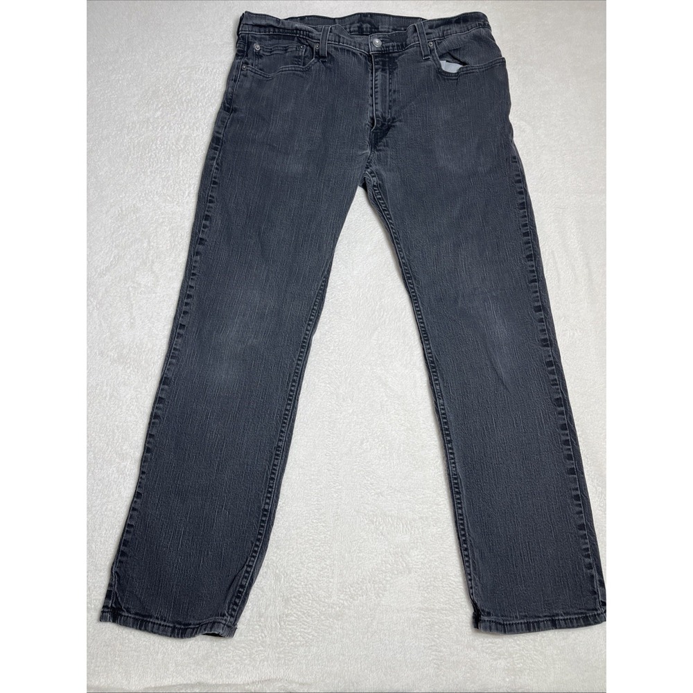 Levis 559 Jeans Mens 38x32 (38x31) Black Straight Leg Denim